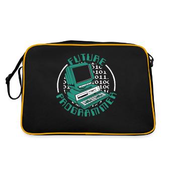 Future Programmer Software Engineer Developer - Retro Bag - black/gold - Back