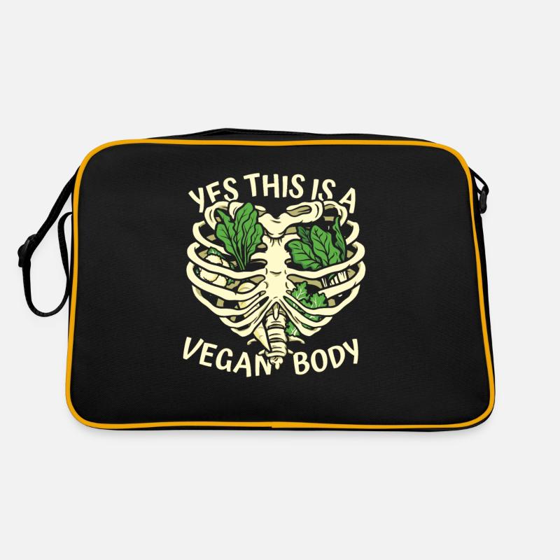 Yes This Is A Vegan Body Plant-Based Vegan Retro Bag