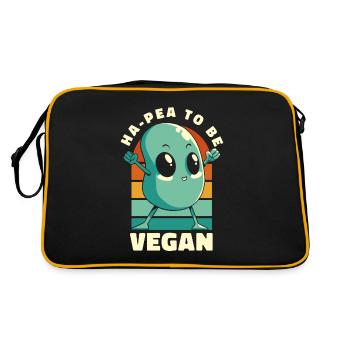 Ha-Pea sera végétalien végétalien végétalien - Sac Retro - noir/or - Dos