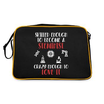 Skilled Enough To Become A Steminist STEM - Retro Bag - black/gold - Back