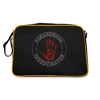 Enquêteur paranormal à la chasse aux fantômes - Sac Retro - noir/or - Dos