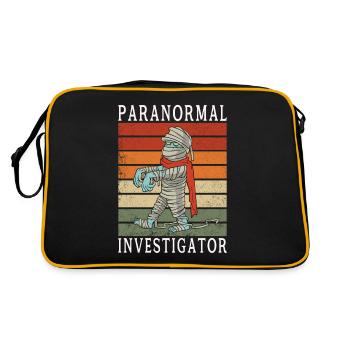 Enquêteur paranormal à la chasse aux fantômes - Sac Retro - noir/or - Dos