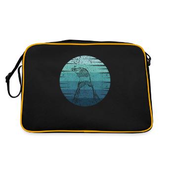Manchot roi Manchot Empereur Manchot Oiseaux de mer Manchot - Sac Retro - noir/or - Dos