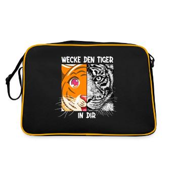 Réveillez le tigre en vous Wildcat Big Cat - Sac Retro - noir/or - Dos