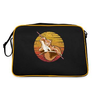 Fox Squirrel Squirrel Squirrel Squirrel - Retro Bag - black/gold - Back