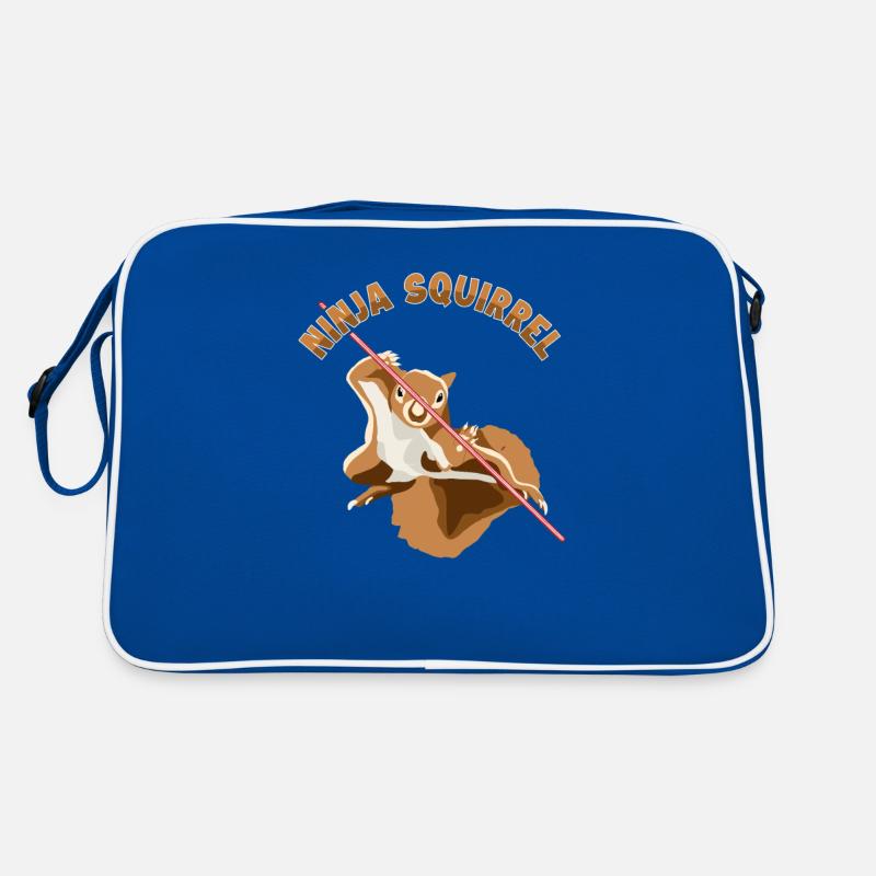 Ninja Squirrel Squirrel Fuchshörnchen Eichhörnchen Retro Tasche