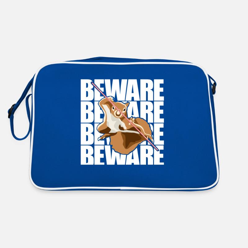Beware Grauhörnchen Squirrel Fuchshörnchen Retro Tasche