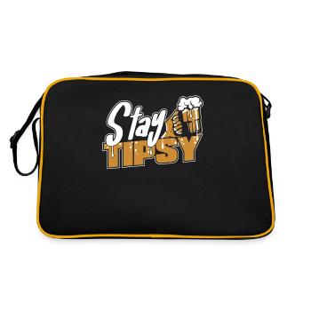 Stay Tipsy Mixologist Bartender Bartender Barmaid - Retro Bag - black/gold - Back