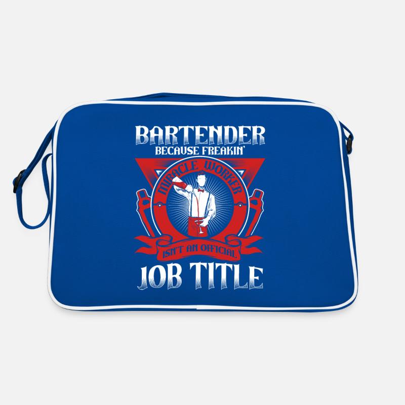 Bartender Because Miracle Worker Isn't Job Title Retro Tasche