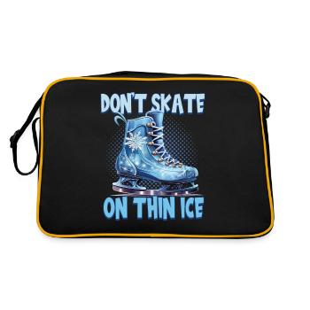 Patineur sur glace Patinage sur glace Patinage sur glace - Sac Retro - noir/or - Dos