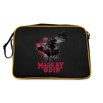 Fabriqué par odin culture viking - Sac Retro - noir/or - Dos