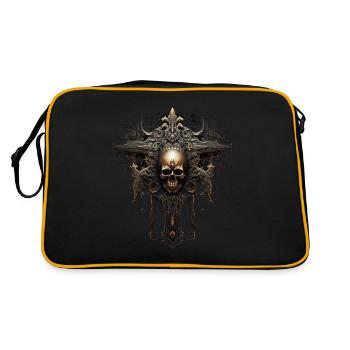 Croix gothiques design victorien - Sac Retro - noir/or - Dos