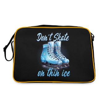 Patineur sur glace Patinage sur glace Patinage sur glace - Sac Retro - noir/or - Dos