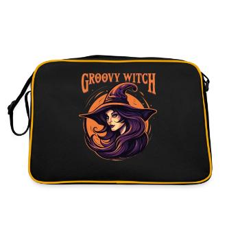 Magische Dunkle Kunst Okkulte Hexen Designs - Retro Tasche - Schwarz/Gold - Hinten