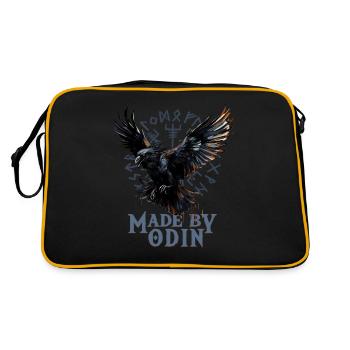 Fabriqué par odin culture viking - Sac Retro - noir/or - Dos