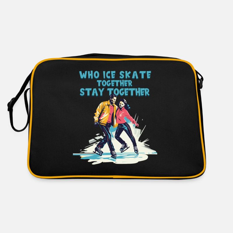 Ice skater Ice skating Ice skating Retro Bag