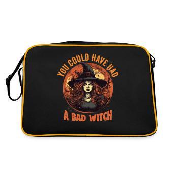 Magische Dunkle Kunst Okkulte Hexen Designs - Retro Tasche - Schwarz/Gold - Hinten