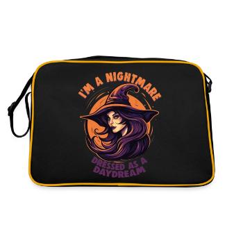 Magische Dunkle Kunst Okkulte Hexen Designs - Retro Tasche - Schwarz/Gold - Hinten