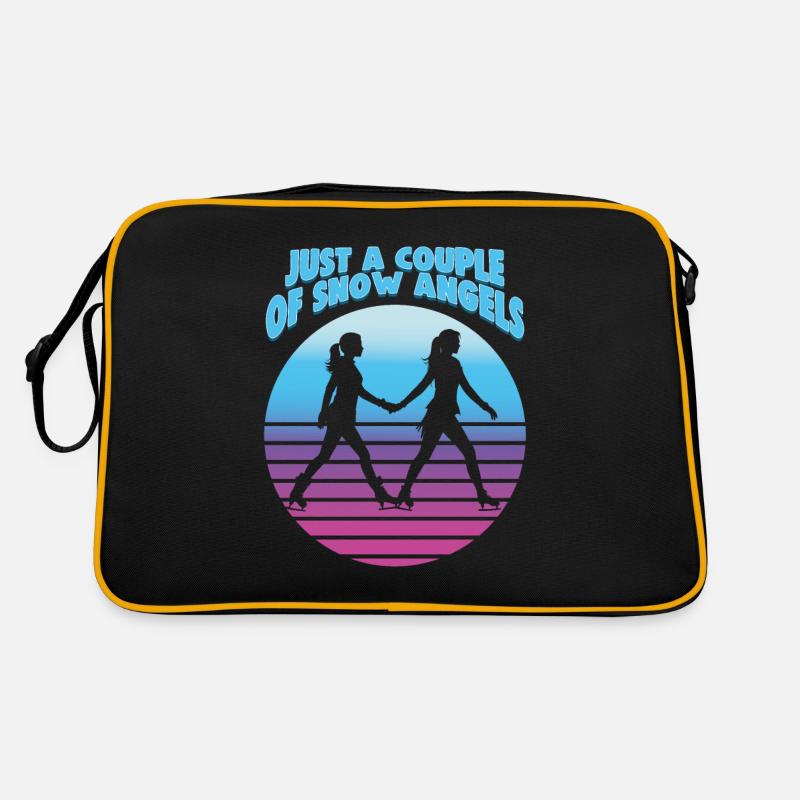 Ice skater Ice skating Ice skating Retro Bag