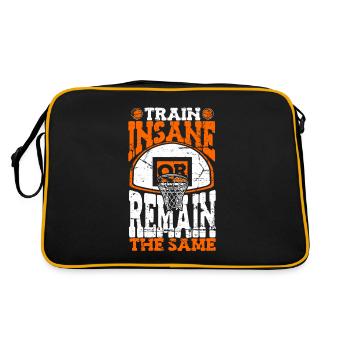 Train Insane Or Remain The Same Basketball Player - Retro Bag - black/gold - Back