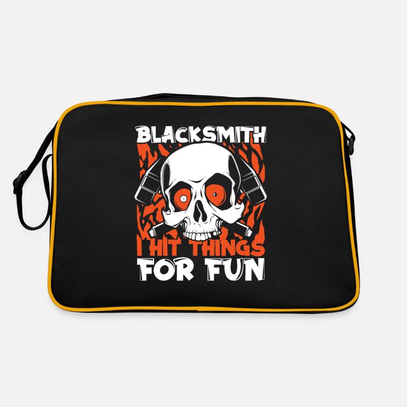 I Hit Things For Fun Blacksmith Forging Retro Tasche