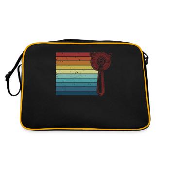 Retro Bartender Bartender Mixologist Barmaid - Retro Bag - black/gold - Back