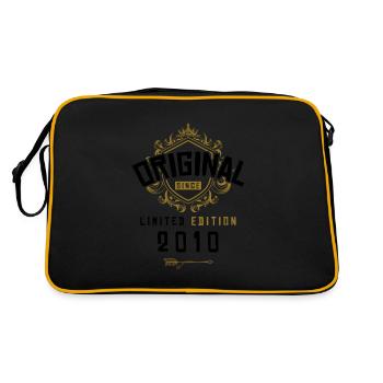 2010 limited edition Geburtstag - Retro Tasche - Schwarz/Gold - Hinten