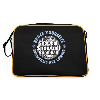 Schneeballschlacht - Préparez-vous les boules de neige sont - Sac Retro - noir/or - Dos