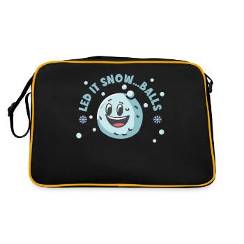 Bataille de boules de neige - Laissez neiger... Boules - Sac Retro - noir/or - Dos