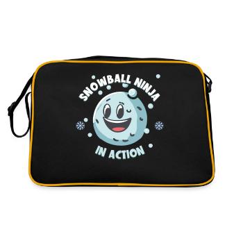 Bataille de boules de neige - Snowball Ninja en action - Sac Retro - noir/or - Dos
