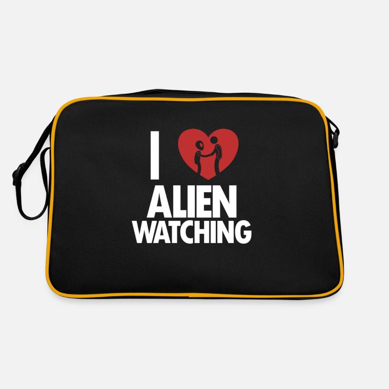 I love Alien Watching Ufo Conspiracy Retro Tasche