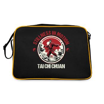 Taijiquan Stillness in Motion Tai Chi Chuan - Retro Tasche - Schwarz/Gold - Hinten