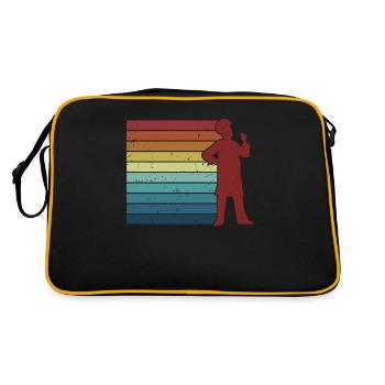 Confiseur de boulangerie rétro amateur boulanger maître boulanger - Sac Retro - noir/or - Dos