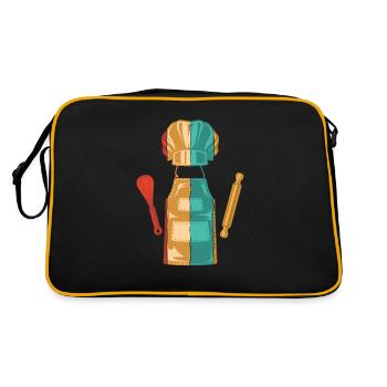 Rétro hobby boulanger boulangerie confiserie maître boulanger - Sac Retro - noir/or - Dos