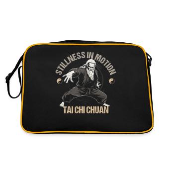 Taijiquan Stillness in Motion Tai Chi Chuan - Retro Tasche - Schwarz/Gold - Hinten