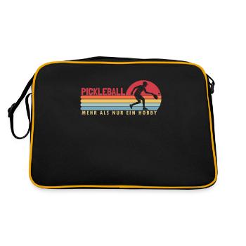 Le pickleball plus qu’un joueur de pickleball amateur - Sac Retro - noir/or - Dos