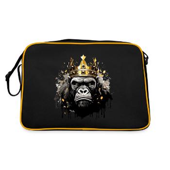 Gorilla Porte Head Crown - Sac Retro - noir/or - Dos
