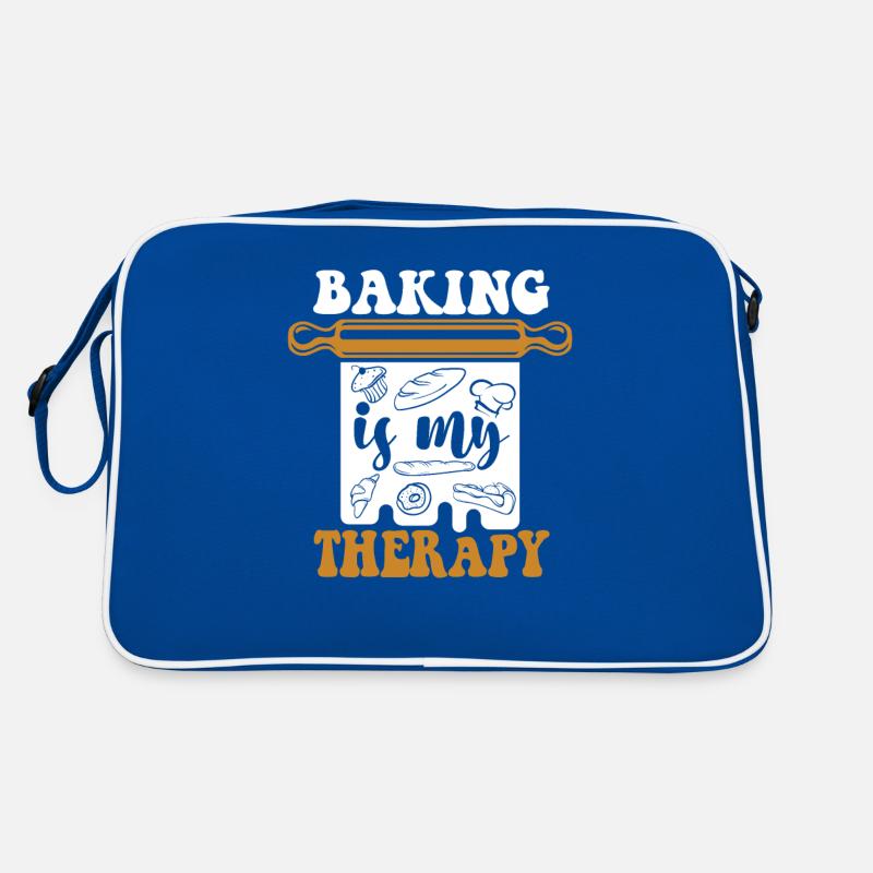 Baking Is My Therapy Bäckerei Konditor Retro Tasche
