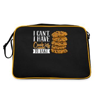 Je ne peux pas avoir de biscuits pour cuire un confiseur - Sac Retro - noir/or - Dos
