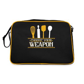 Choisissez votre arme Confiseur Hobby Boulangerie Boulangerie - Sac Retro - noir/or - Dos