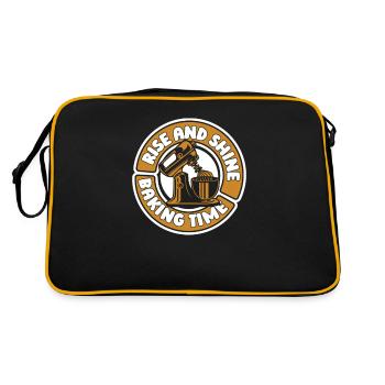 Rise And Shine Baking Time Hobby Bakery - Sac Retro - noir/or - Dos