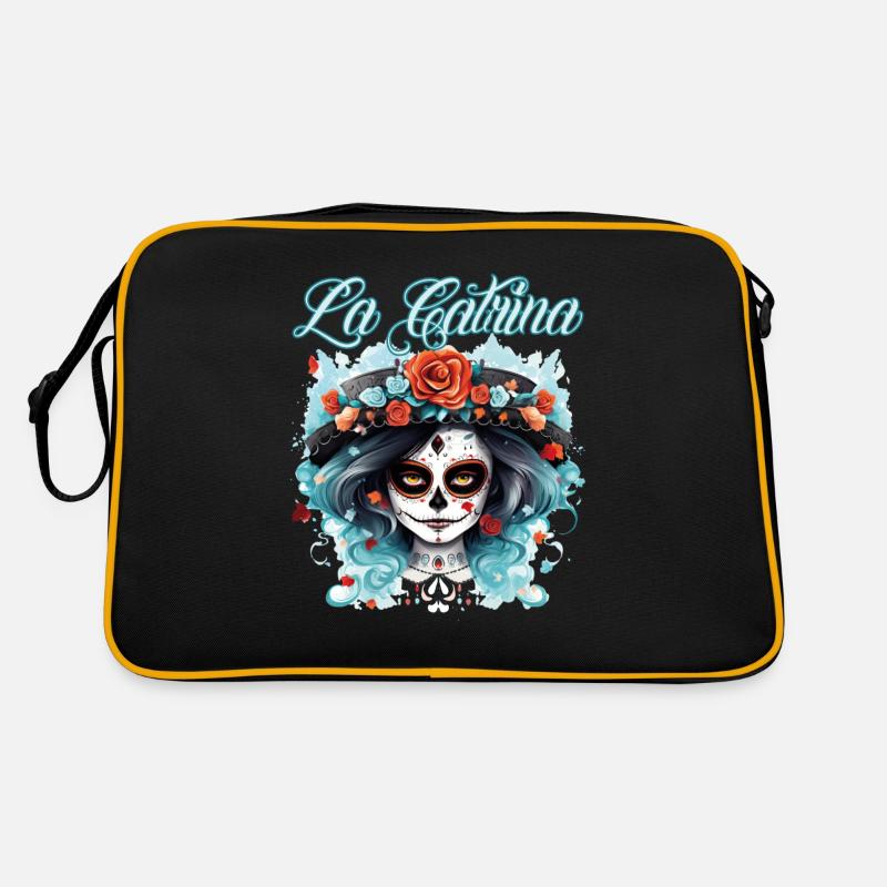 La Catrina Cool Dia De Los Muertos Design Retro Bag