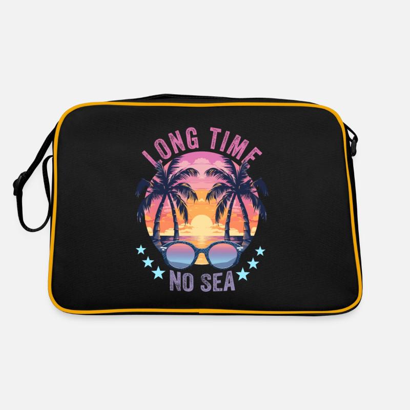 Vacances d’été au bord de la mer Longtemps pas de mer Sac Retro