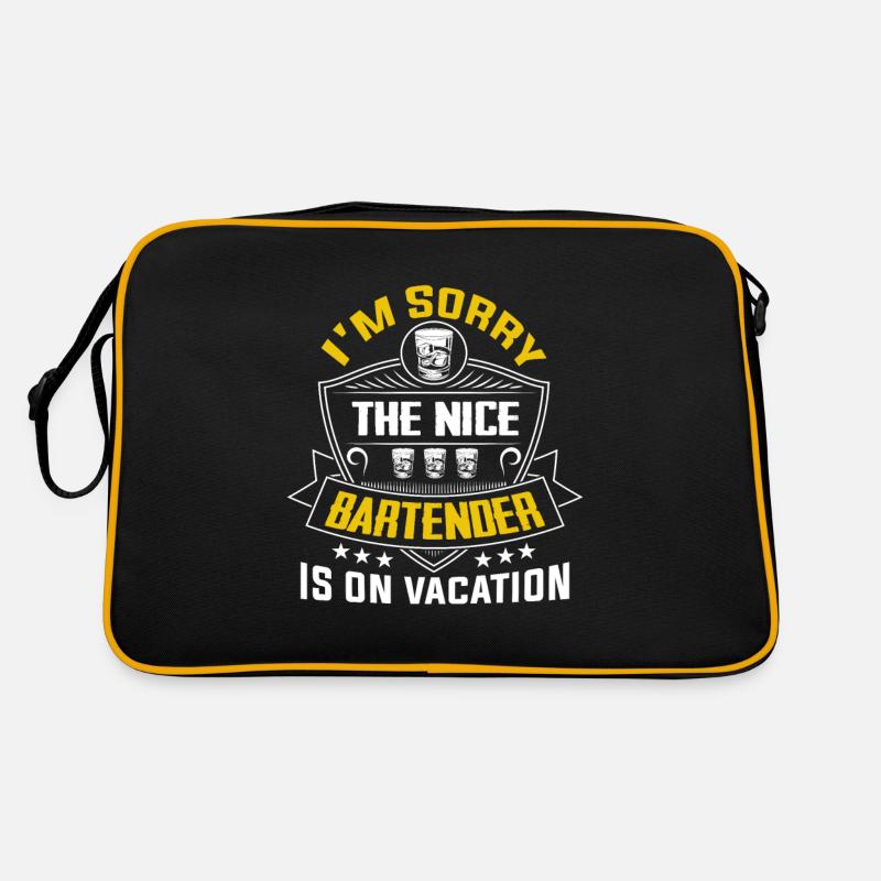Bartender Waiter Bartender Cocktail Bar Barmaid Retro Bag
