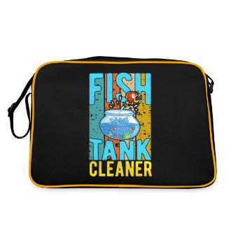 Nettoyeur d’aquarium Aquariist Fish Lover Aquarium - Sac Retro - noir/or - Dos