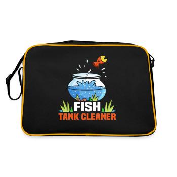 Nettoyeur d’aquarium Aquariist Fish Lover Aquarium - Sac Retro - noir/or - Dos