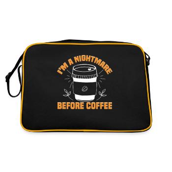 J’aime les idées cadeaux café Amateur de café - Sac Retro - noir/or - Dos