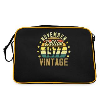 Les légendes sont nés en novembre 1977 - 1977 - Sac Retro - noir/or - Dos