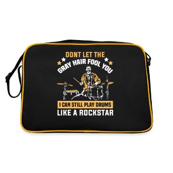 Batteur dans un groupe | Batteur, Musicien - Sac Retro - noir/or - Dos