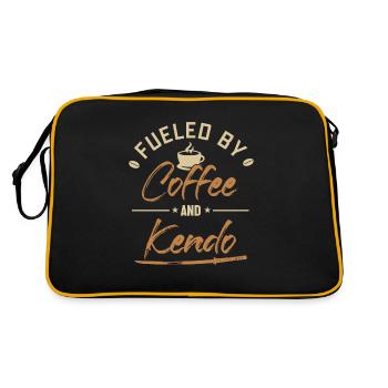 Fueled by Coffee and Kendo Kenjutsu Kata Katana - Retro Bag - black/gold - Back